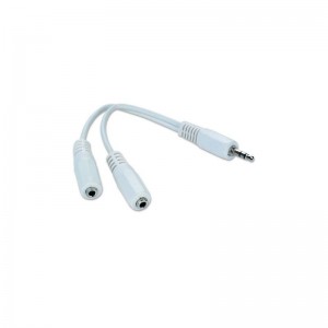 Кабель мультимедийный Jack 3.5mm папа/2xJack 3.5mm мама 0.1m Cablexpert (CCA-415W)