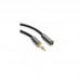 Кабель мультимедийный Jack 3.5mm male/Jack 3.5mm female 3.0m Extradigital (KBA1641)
