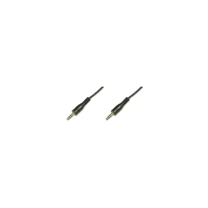 Кабель мультимедийный Jack 3.5mm M/Jack 3.5mm M 1.5m Digitus (AK-510100-015-S)