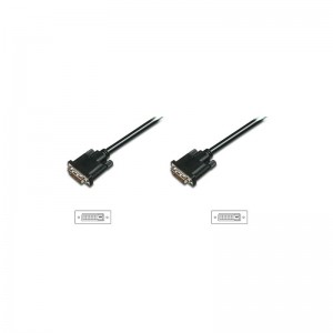 Кабель мультимедийный DVI-D to DVI-D 2.0m Digitus (AK-320108-020-S)