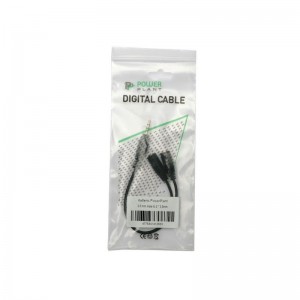 Кабель мультимедийный Jack 3.5mm male 0.2m PowerPlant (KD00AS1263)
