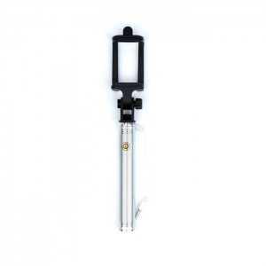 Монопод для селфи Grand-X Metallic Jack 3,5 U-крепление 170-750мм Silver (MPGJMS)