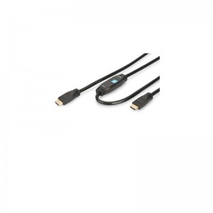 Кабель мультимедийный HDMI to HDMI 30.0m Digitus (AK-330105-300-S)
