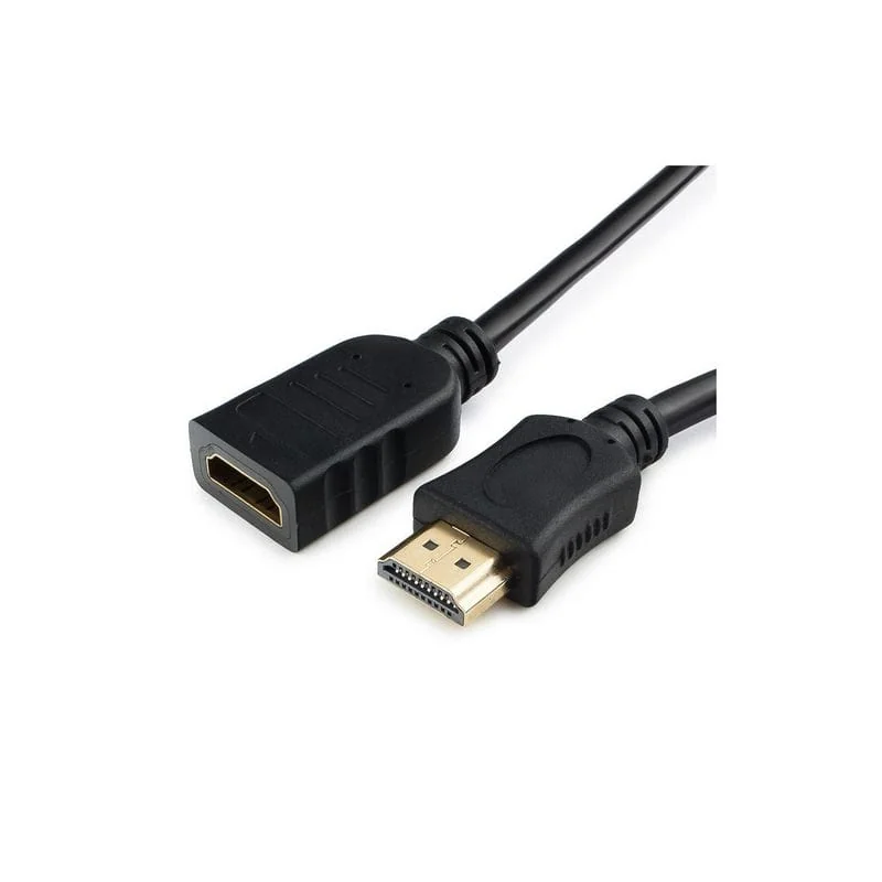 Кабель мультимедийный HDMI male to female 0.5m Cablexpert (CC-HDMI4X-0.5M) Кабель мультимедийный HDMI male to female 0.5m Cablexpert (CC-HDMI4X-0.5M)