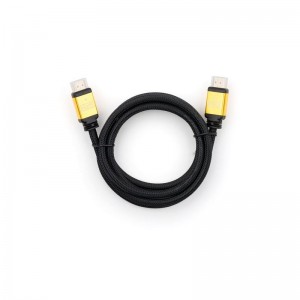 Кабель мультимедийный HDMI to HDMI 5 m metal V2.0 Vinga (VCPDCHDMI2VMM5BK)