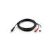 Кабель мультимедийный Jack 3.5mm M to 2xRCA 3 m Vinga (VCPDCJ35MRCA23BK)