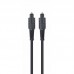 Кабель мультимедийный Optical Toslink M-M 1m black Cablexpert (CC-OPT-1M)