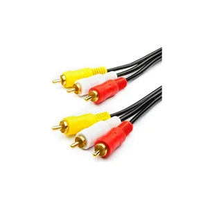 Кабель мультимедийный 3RCA to 3RCA 0.8m Atcom (10808)