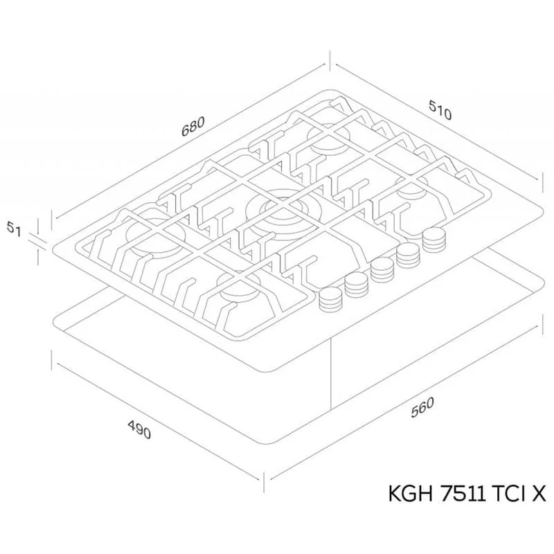 Варочная поверхность Kernau KGH 7511 TCI X Варочная поверхность Kernau KGH 7511 TCI X
