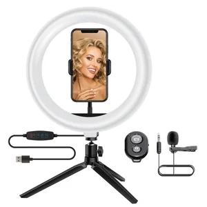 Набор блогера ACCLAB AL-LR101MB 4in1 Ring of Light, Holder, mic., Bluetooth butto (1283126502057) Набор блогера ACCLAB AL-LR101MB 4in1 Ring of Light, Holder, mic., Bluetooth butto (1283126502057)
