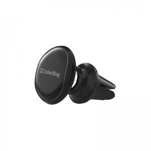 Универсальный автодержатель ColorWay Metallic Air Vent-4(360 rotation) magnetic Black (CW-CHM09-BK)