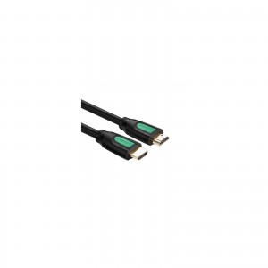 Кабель мультимедийный HDMI to HDMI 1.0m HD101 Round (Yellow/Black) Ugreen (10115)