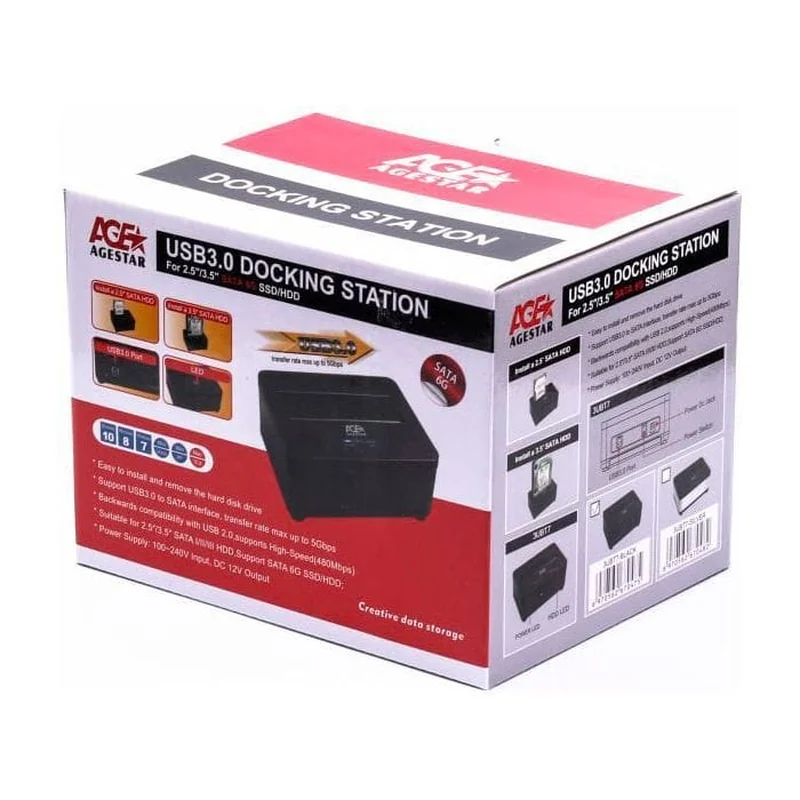 Док-станция для накопителей AgeStar USB3.0 black (3UBT7 (Black)) Док-станция для накопителей AgeStar USB3.0 black (3UBT7 (Black))