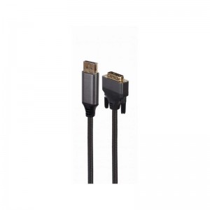 Кабель мультимедийный DisplayPort to DVI 1.8m 24 +1, 4K 30Hz Cablexpert (CC-DPM-DVIM-4K-6)