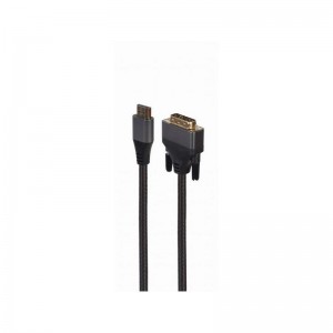 Кабель мультимедийный HDMI to DVI 1.8m 18+1pin, 4K 30Hz Cablexpert (CC-HDMI-DVI-4K-6)