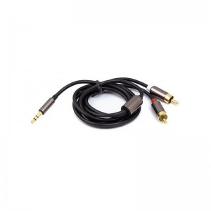 Кабель мультимедийный 3.5 mm Stereo Plug - 2*RCA, 1 m PowerPlant (CA912834)