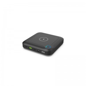 Батарея универсальная PowerPlant 24000mAh, PD/60W, DC 12-24V 9 connectors, QC/3.0, USB-C*2, USB-A, Wireless (PB930463)