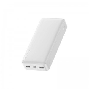 Батарея универсальная Baseus Bipow 20000mAh, 15W, USB-C/3A, 2*USB-A/3A(max.), +cable, white (PPBD050102)