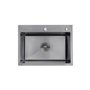 Мойка кухонная Kroner Schwarze-5843HM (CV022794)