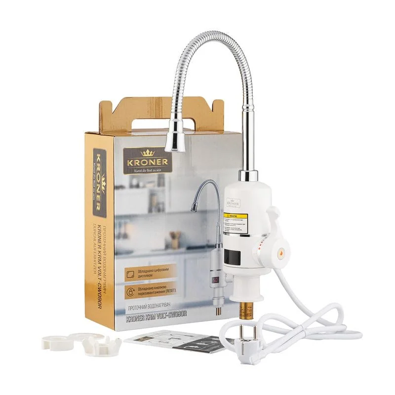 Проточный водонагреватель Kroner Volt-CW090R (CV023245) Проточный водонагреватель Kroner Volt-CW090R (CV023245)