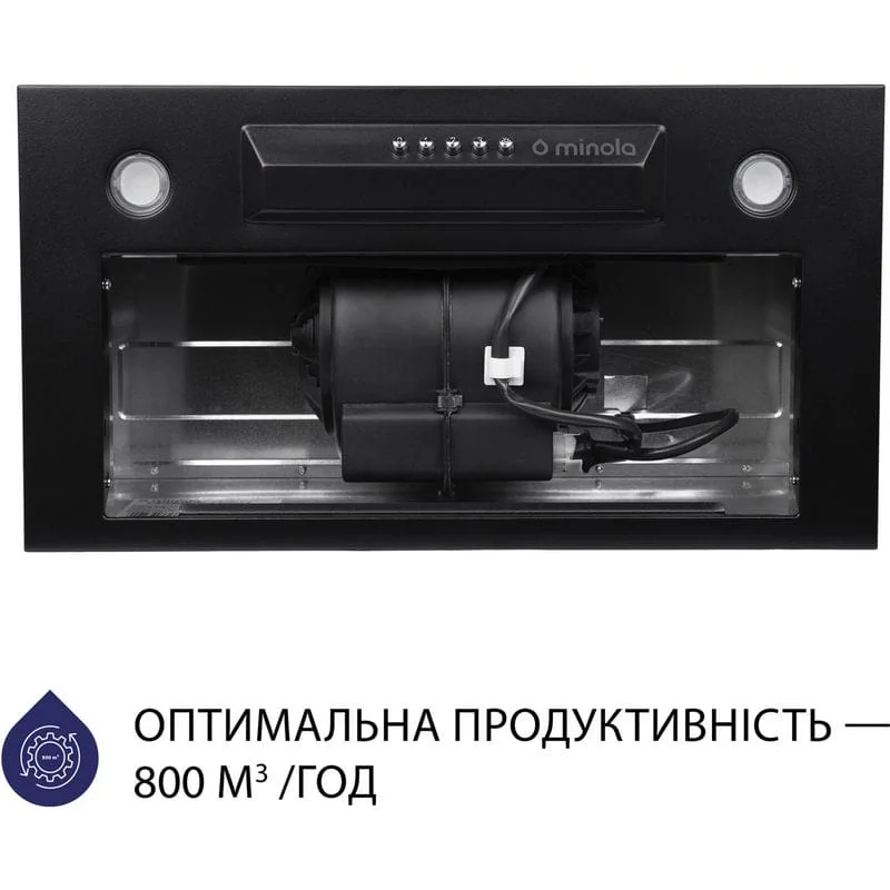 Вытяжка кухонная Minola HBI 5324 BL 800 LED Вытяжка кухонная Minola HBI 5324 BL 800 LED