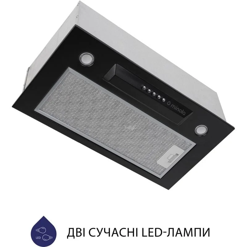 Вытяжка кухонная Minola HBI 5324 BL 800 LED Вытяжка кухонная Minola HBI 5324 BL 800 LED