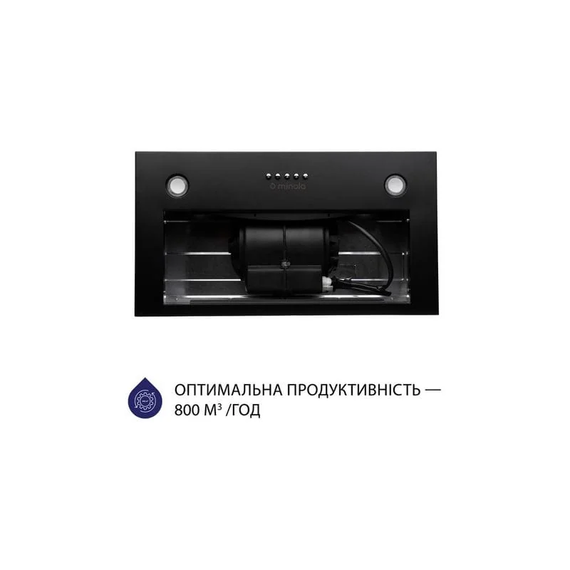 Вытяжка кухонная Minola HBI 5327 BL 800 LED Вытяжка кухонная Minola HBI 5327 BL 800 LED