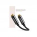 Кабель мультимедийный 3.5mm to TRSx2 M/F 0.25m Ugreen (10739)