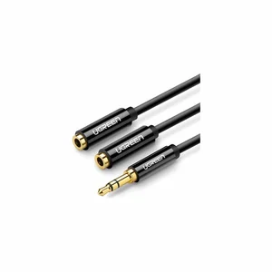 Кабель мультимедийный 3.5mm to TRSx2 M/F 0.25m Ugreen (10739)