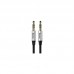 Кабель мультимедийный 3.5mm M/M 0.5m Yiven M30 black-silver Baseus (CAM30-AS1)