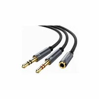 Кабель мультимедийный AUX 3.5mm TRRS to TRSx2 M/M 0.20m Aluminum Case AV140 White Ugreen (20899) Кабель мультимедийный AUX 3.5mm TRRS to TRSx2 M/M 0.20m Aluminum Case AV140 White Ugreen (20899)