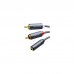 Кабель мультимедийный AUX 3.5mm TRS to RCAx2 M/M 1.0m AV102 Grey Ugreen (10588)