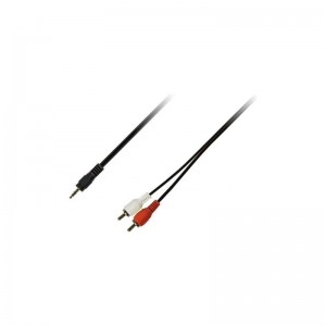 Кабель мультимедийный Jack 3.5mm M to 2xRCA M 3.0m Piko (1283126473906)