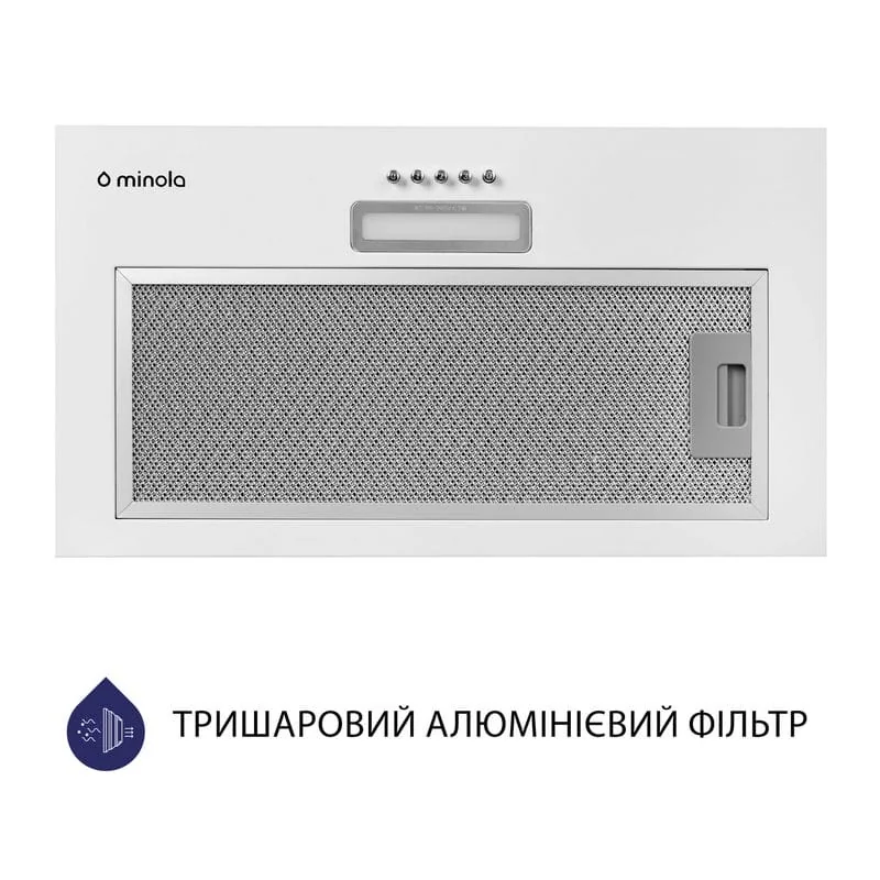 Вытяжка кухонная Minola HBI 5025 WH LED Вытяжка кухонная Minola HBI 5025 WH LED