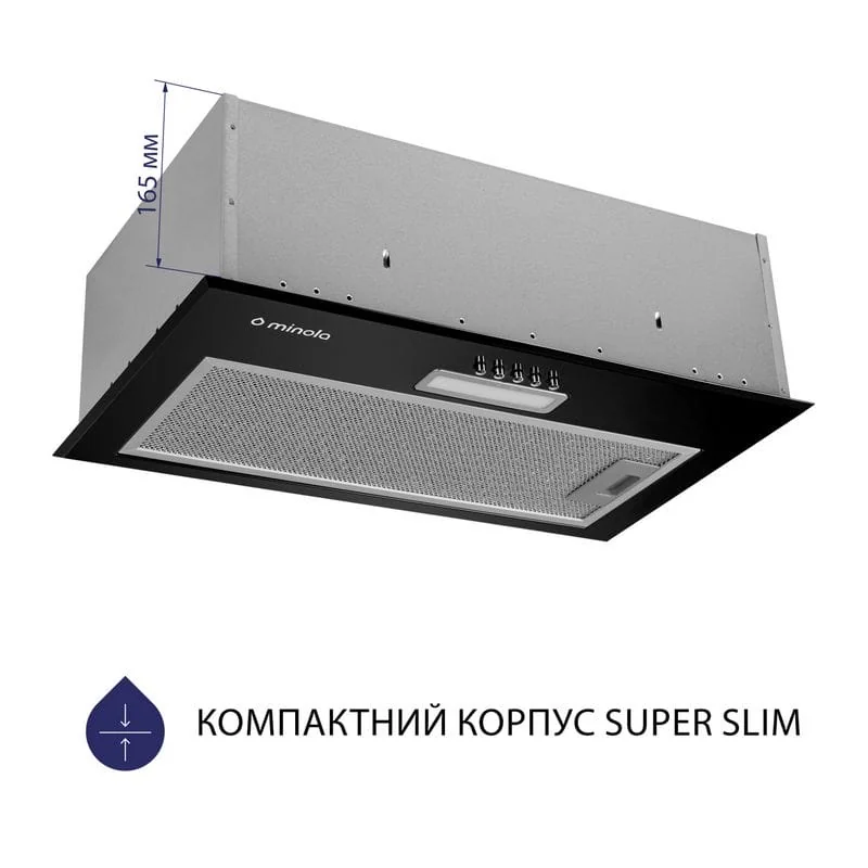 Вытяжка кухонная Minola HBI 5614 BL 1000 LED Вытяжка кухонная Minola HBI 5614 BL 1000 LED