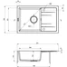 Мойка кухонная Deante Corio + зміш. BME 024N (ZRCP2113)