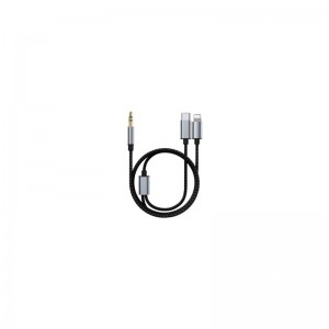 Кабель мультимедийный MH-232 AUX 3.5mm - USB Type-C - Lightning XoKo (XK-MH-232)