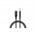 Кабель мультимедийный AUX USB-C to TRS Audio 3.5mm M/M DAC Chip 96kHz 1.0m black Choetech (AUX006)