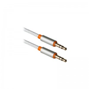 Кабель мультимедийный AUX Audio 3.5mm M/M 1.2m JACK01-03 white Defender (87513)