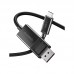 Кабель мультимедийный USB 3.1 Type-C to DisplayPort 1.8m V1.4 Thunderbolt 3 4K60Hz PVC Choetech (XCP-1803)
