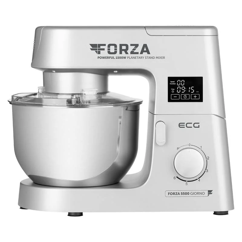 Кухонный комбайн ECG FORZA 5500 Giorno Argento Кухонный комбайн ECG FORZA 5500 Giorno Argento