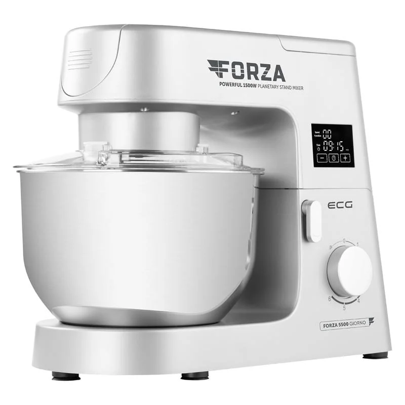 Кухонный комбайн ECG FORZA 5500 Giorno Argento Кухонный комбайн ECG FORZA 5500 Giorno Argento