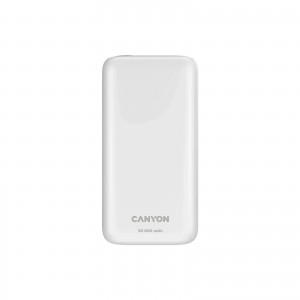 Батарея универсальная Canyon PB-301 30000mAh PD/20W, QC/3.0 (CNE-CPB301W)