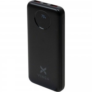 Батарея универсальная Vinga 10000 mAh 22.5W Display Black (VPBB1022)