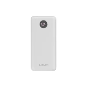 Батарея универсальная Canyon PB-2002 20000mAh, PD/20W, QC/3.0, White (CNE-CPB2002W) Батарея универсальная Canyon PB-2002 20000mAh, PD/20W, QC/3.0, White (CNE-CPB2002W)