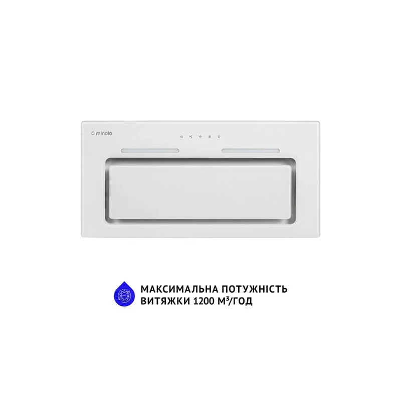 Вытяжка кухонная Minola HBI 6873 WH GLASS 1200 LED Line Вытяжка кухонная Minola HBI 6873 WH GLASS 1200 LED Line