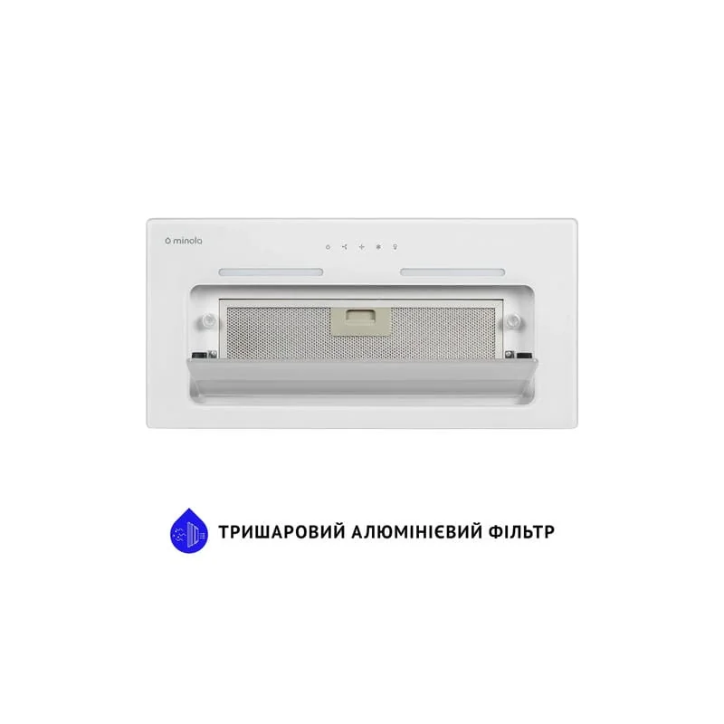 Вытяжка кухонная Minola HBI 6873 WH GLASS 1200 LED Line Вытяжка кухонная Minola HBI 6873 WH GLASS 1200 LED Line