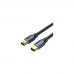 Кабель мультимедийный Mini DisplayPort to Mini DisplayPort 2.0m V1.4 8K 60Hz 32.4Gbps Blue Aluminum Alloy Vention (HCGLH)