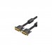 Кабель мультимедийный DVI to DVI 24+1pin 8.0m 2K 60Hz ferrite Vention (EAEBK)