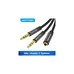 Кабель мультимедийный Jack 3.5mm 4pin F to 2X 3.5mm M Vention (BBTBY)